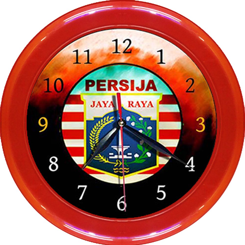 JAM DINDING PERSIJA 13  (DIAMETER 30 CM)