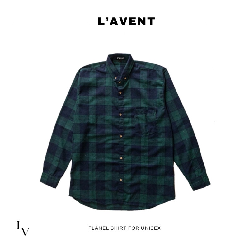 Flannel Shirt Green Emerald
