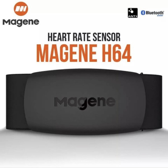 Magene Heart Rate Sensor Belt Dual Mode ANT+ dan Bluetooth H64