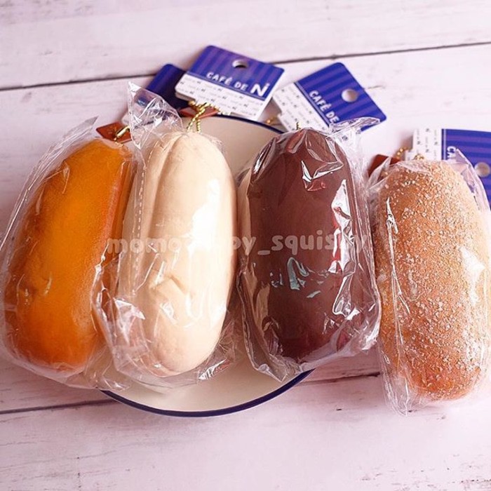 Cuci Gudang koppe pan bread Squishy by Cafe de N (Squishy Roti Panjang Slow & Soft