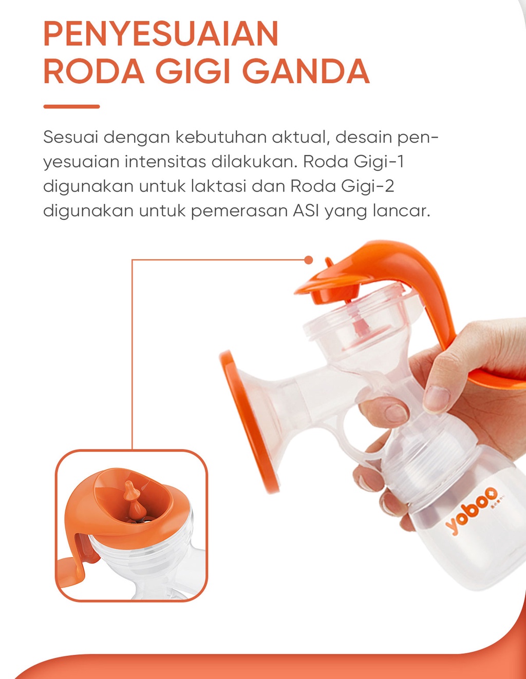 Jual Yoboo Pompa Asi Manual Berkualitas BPA Free Bonus Free 5pcs