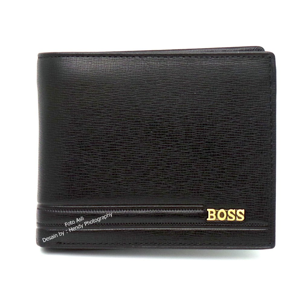 DOMPET PRIA KULIT ASLI IMPORT MURAH  LEMBUT | HUGO BOSS B1602-12