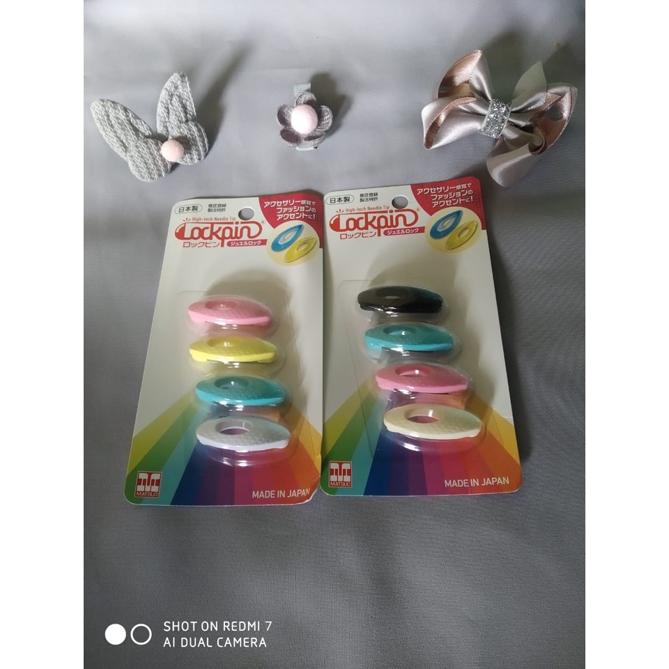 Peniti Pigeon jepang Jewel lock  diamond