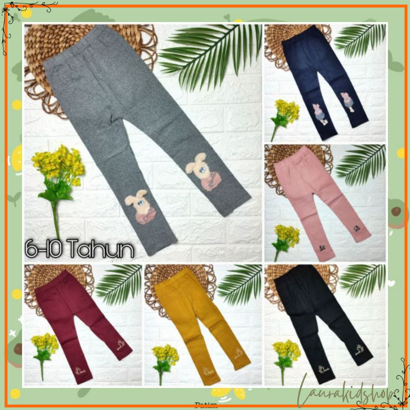 Legging Anak Perempuan Import Premium Kaijili 6-10 Tahun