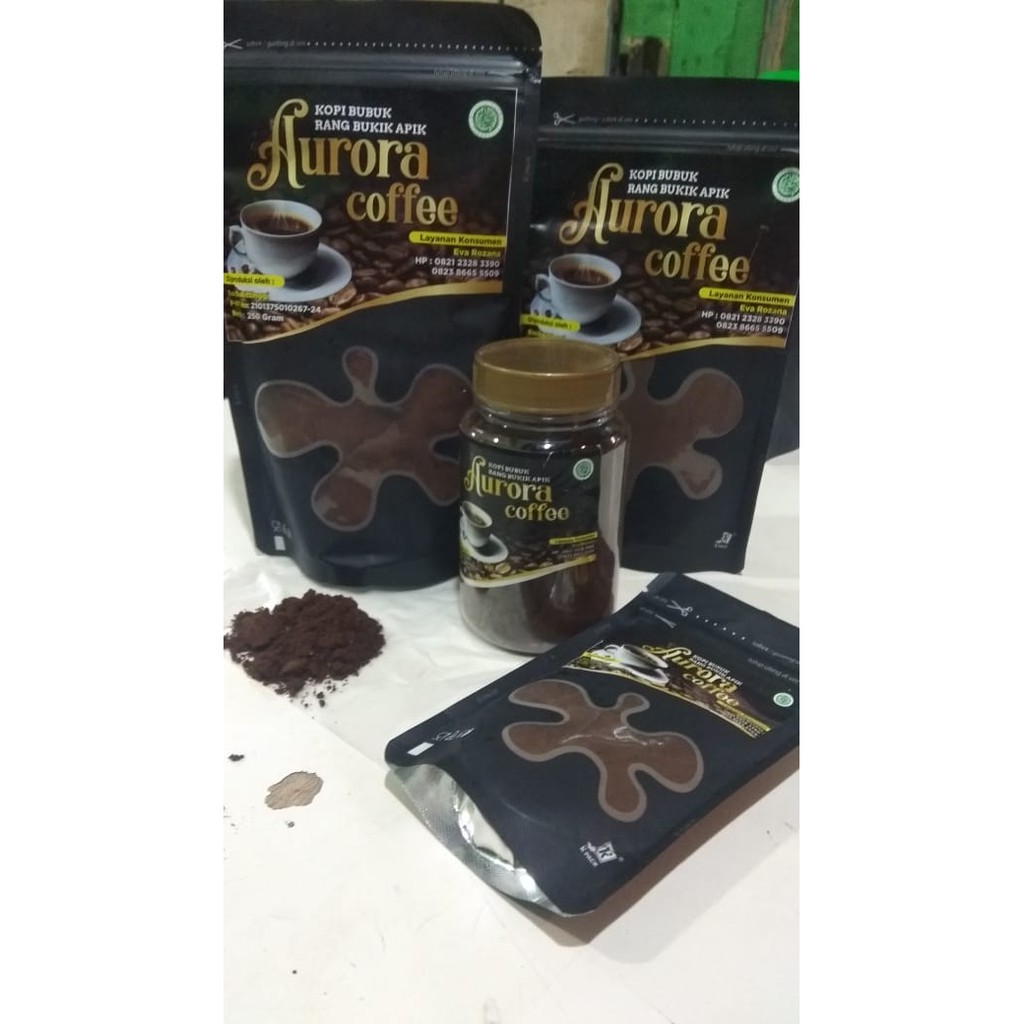 

Kopi Bubuk Asli Rang Bukik Apik "Aurora Coffee" 250 Gram