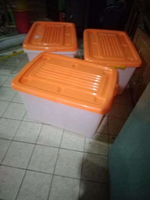 Shinpo 116 Container Mega Box Plastik Cb 130 Liter Dengan Roda (by Gojek Only)