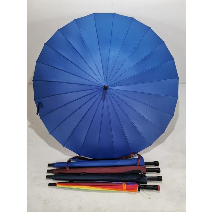 Payung Golf 24 jari Polos ada sarung kualitas Premium