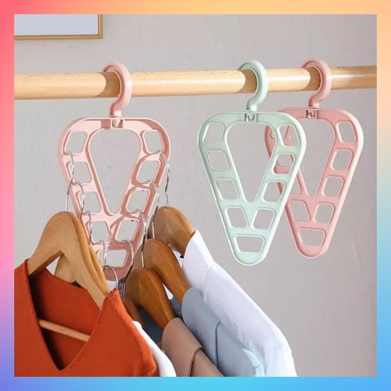 MAGIC HANGER 9 IN 1 LOVE / GANTUNGAN BAJU AJAIB 9 LUBANG / GANTUNGAN BAJU 9IN1 / HANGER LEMARI GANTUNGAN SERBAGUNA