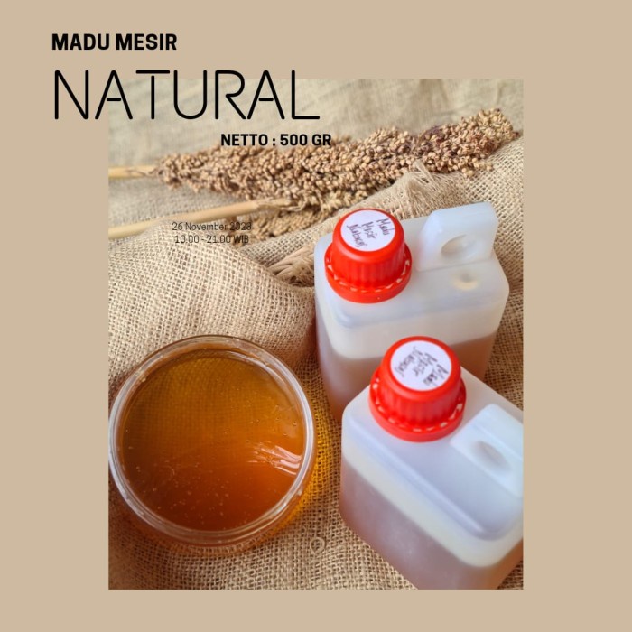 

Madu Import Mesir Natural - Raw honey 500gram