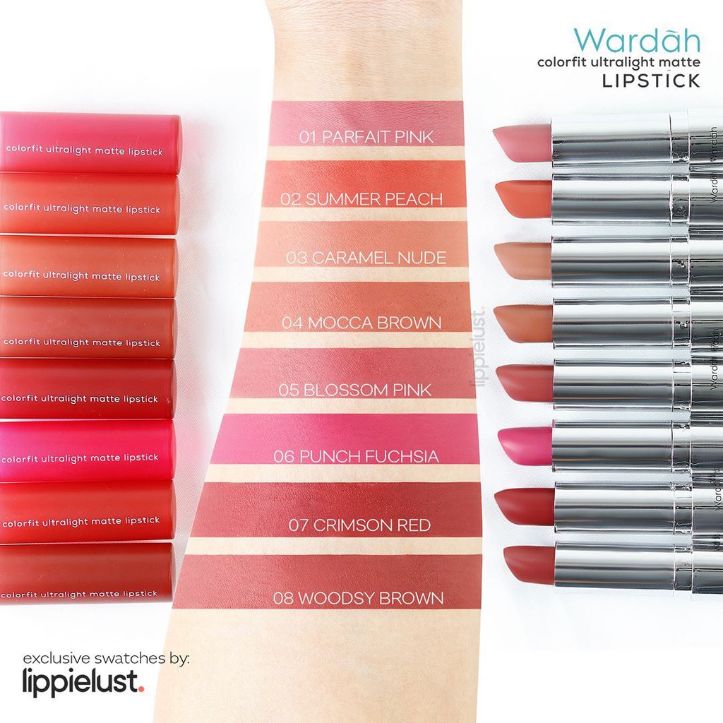 Wardah COLORFIT Ultralight Matte Lipstick / color fit / KOREAN EDITION / LIPSTIK