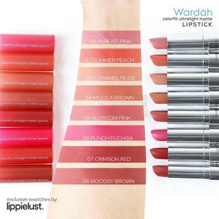 Wardah COLORFIT Ultralight Matte Lipstick / color fit