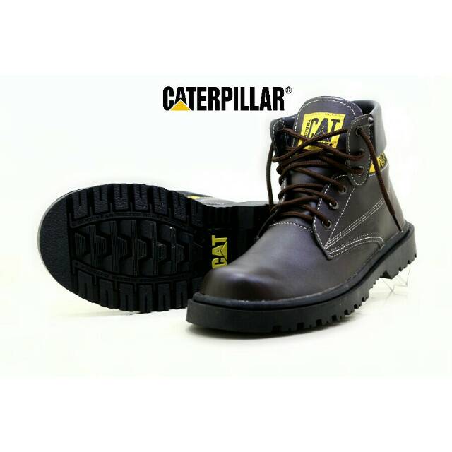 BEST SELLER CATERPILLAR safety boots murah 6OOOO high brown