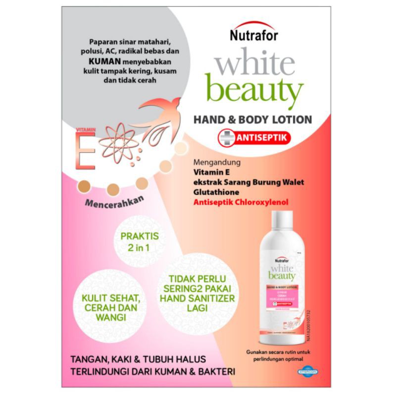 Nutrafor White Beauty Hand Body Lotion 90ml Harga Promo Shopee Indonesia