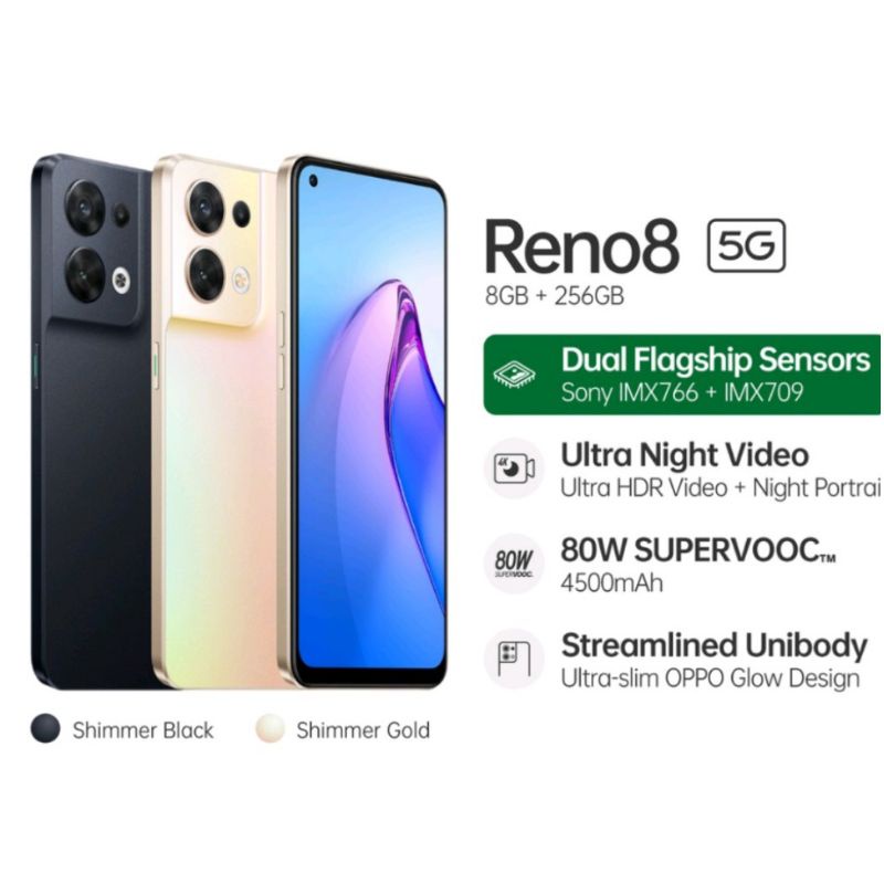 OPPO RENO8 5G 4G NFC 8/256 12/256 | RENO 8 PRO 12/256 | RENO8z RENO 8z Reno8T Reno 8T | A78 5G 8/128 GARANSI RESMI OPPO