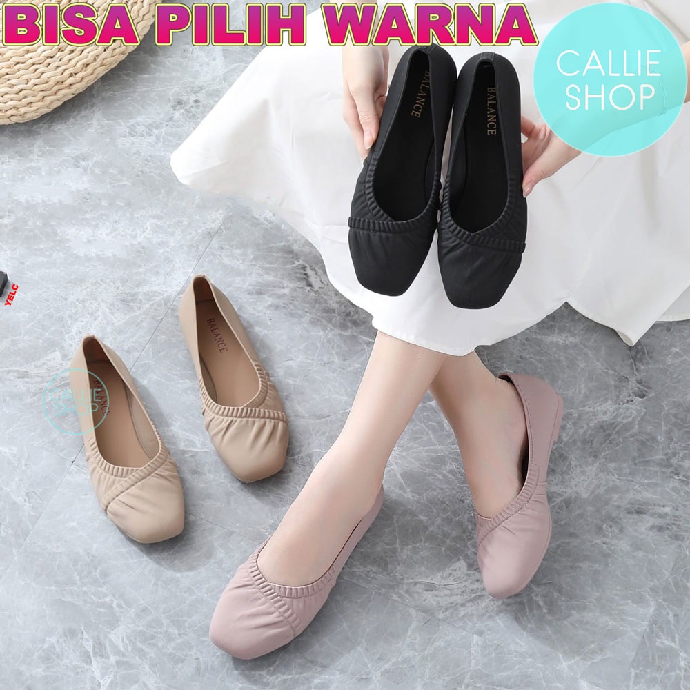 Sepatu Flat Shoes Jelly Import Balerina Balance 0227 BLTKRAH