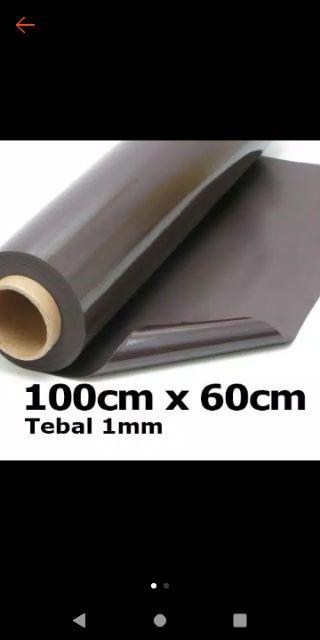 Magnet Lembaran Karet Sheet Rubber Panjang 100cm X Lebar 60cm X Tebal 1mm