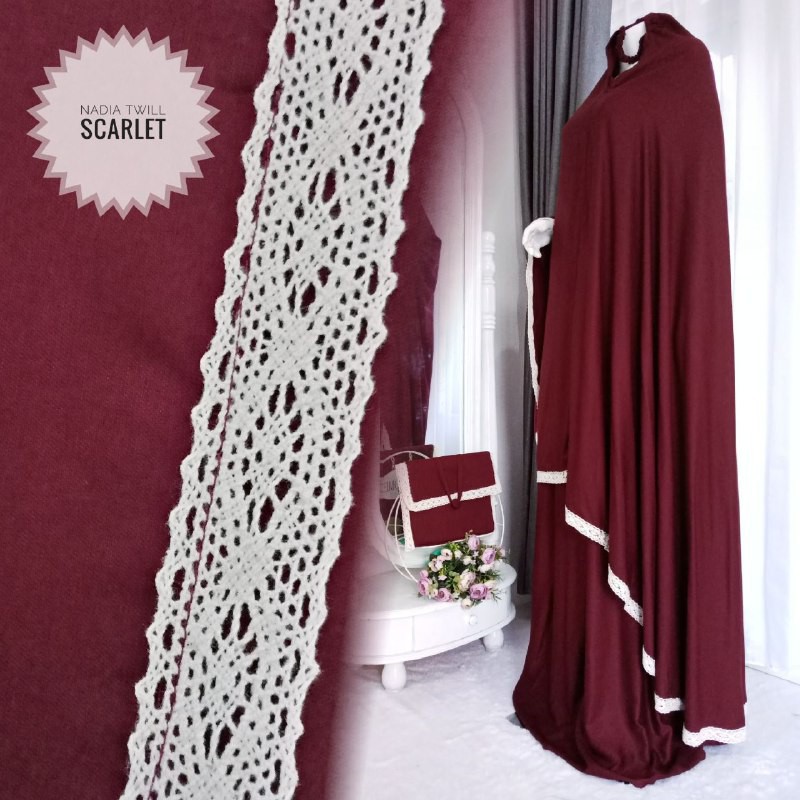 MUKENA NADIA TWILL Rayon Twill Eksklusif