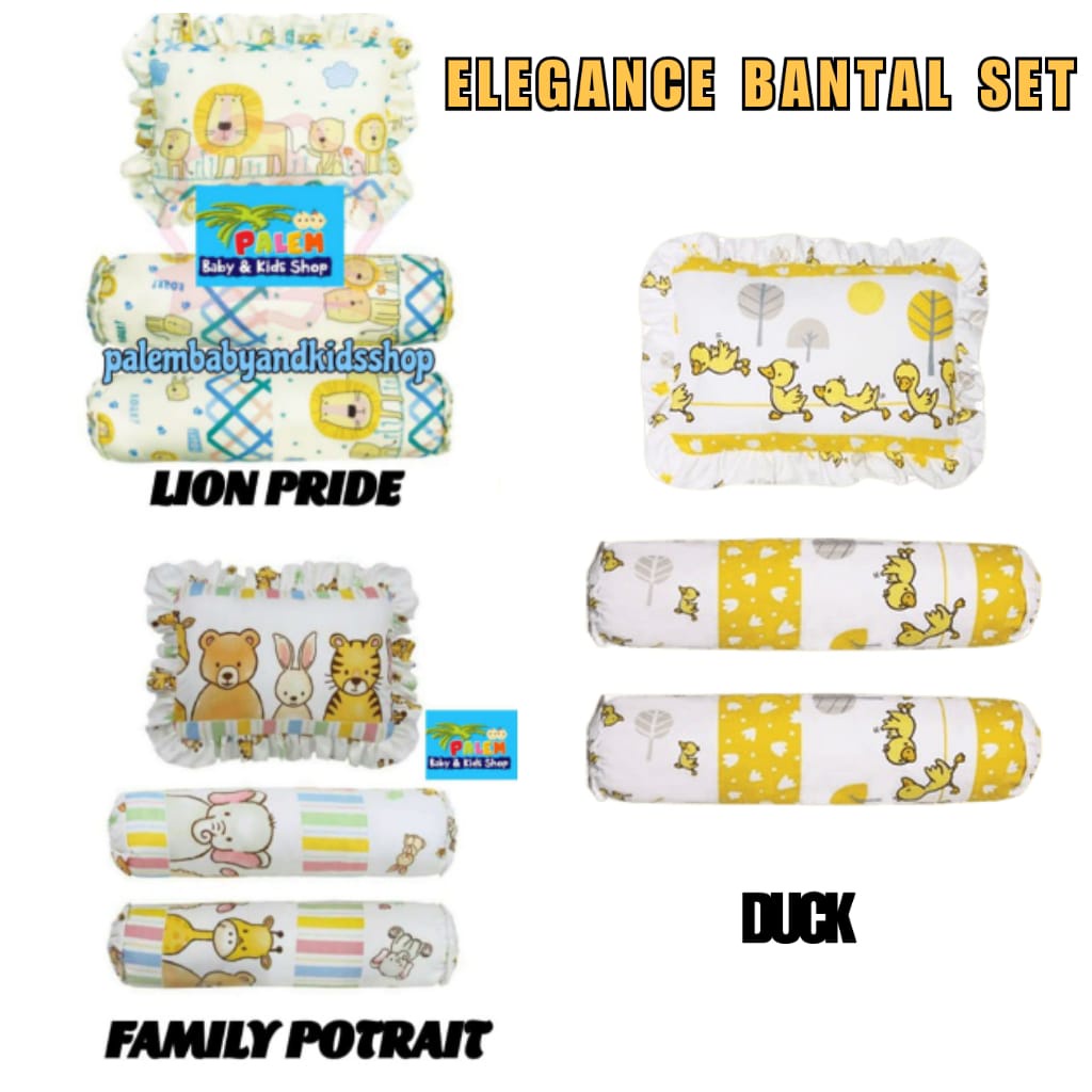 Elegance 3in1 Bantal guling baby set campur/bantal guling  set bayi