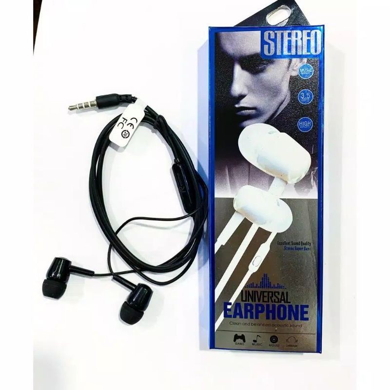 HEADSET STEREO EARPHONE MEGABASS - HANDSFREE UNIVERSAL STEREO