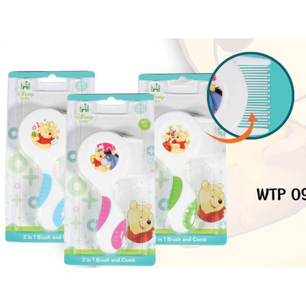 PROMO AKHIR BULAN !!! DISNEY SISIR BAYI POOH 2IN1 ||  wtp 007 | sisir bayi murah berkualitas