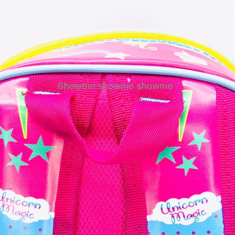 SHOWME Promo Tas Ransel Anak Sekolah PAUD - TK - PG  Kualitas PREMIUM - UNICORN FUCHSIAMAGIC CUTE