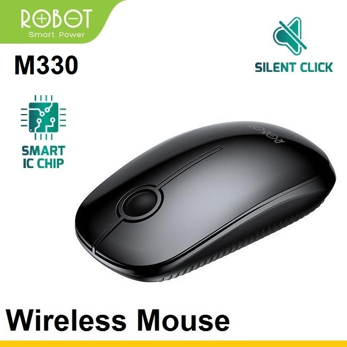 Mouse Wireless Robot M330 Silent Klik