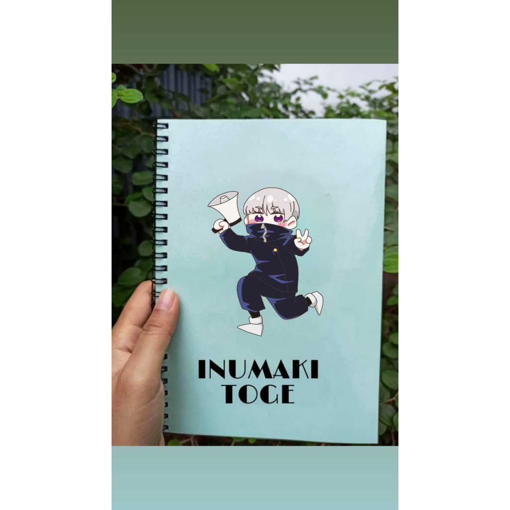 

Notebook Jujutsu Kaisen INUMAKI TOGE Custom Pink/Blue/Green