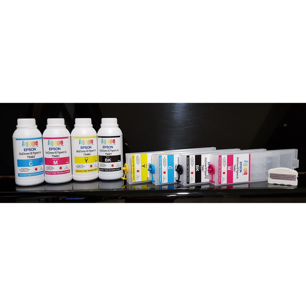 

EPSON WF C5970 5290 CARTRIDGES -TINTA - RESETTER -PAKET UNTUK CHIPLESS