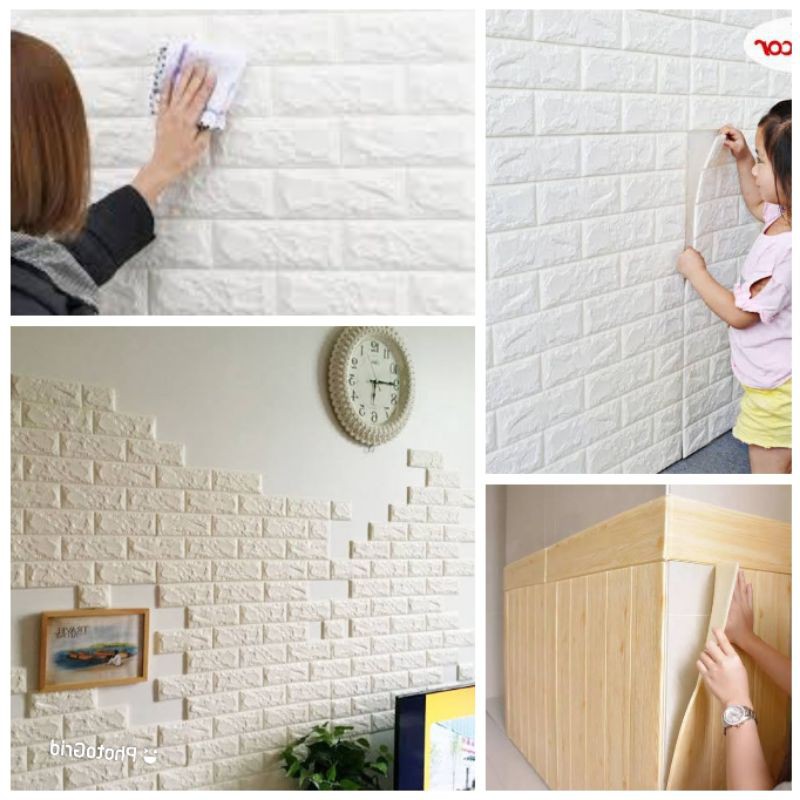 Wallpaper 3D BRICKFOAM Bata Putih