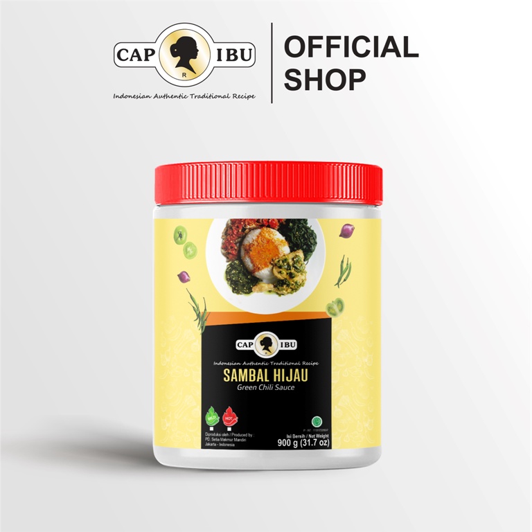 CAP IBU Sambal Hijau Kemasan Pot