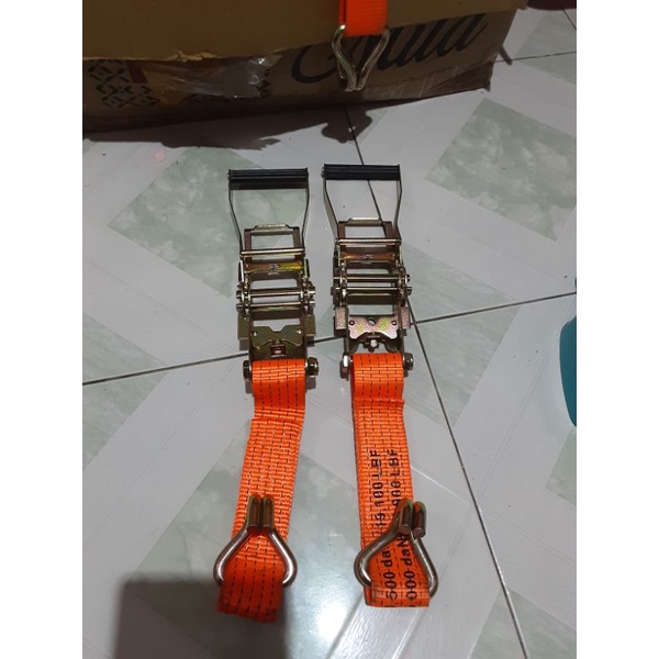 Kepala Besi penarik Trek belt tali krek rachet tie down 2 inch / 5cm