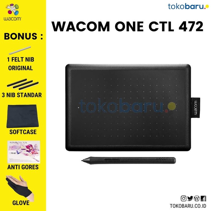 Wacom CTL-472 One By Wacom Small - ANTIGORES murah