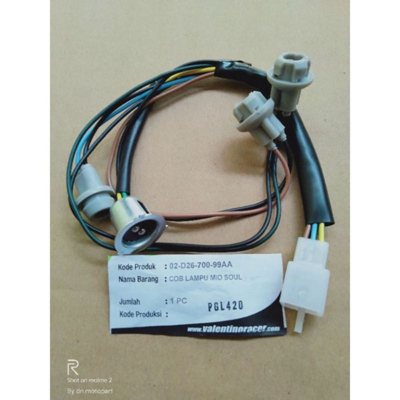 Piting lampu atau kabel soket lampu depan lampu sen depan Mio soul karbu berkualitas