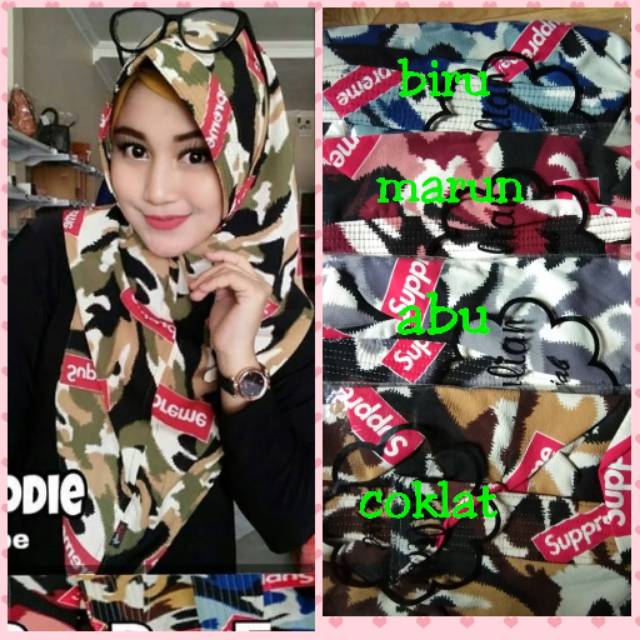 Hodie jilbab army supreme