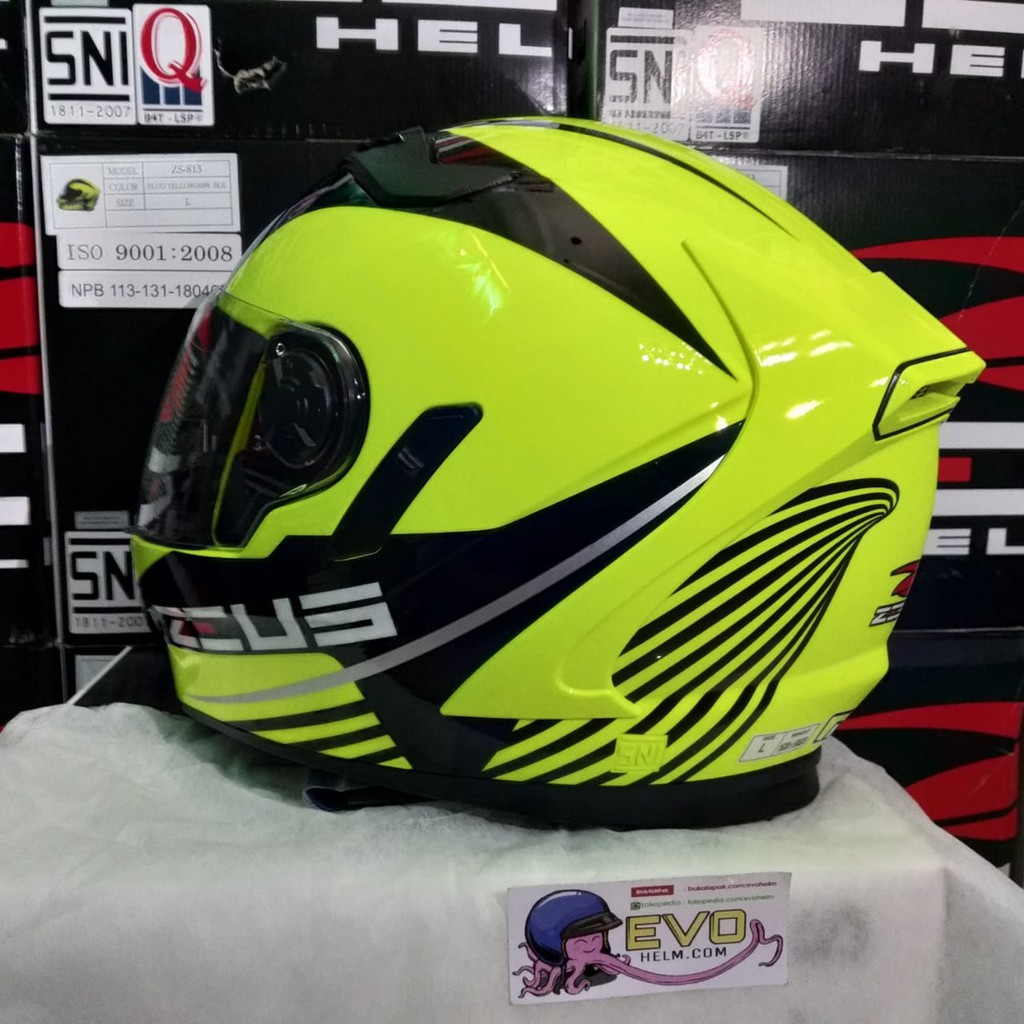 ZEUS ZS-813 FLUO YELLOW AN9 BLACK