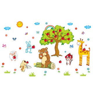  Stiker  dinding kartun lucu  Kamar tidur  nyaman dekorasi 