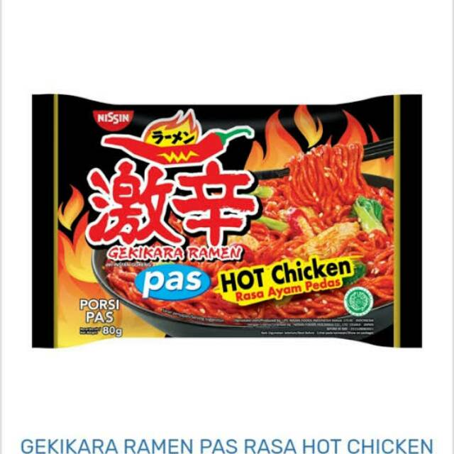 

Nissin Gekikara Hot Chicken Porsi Pas