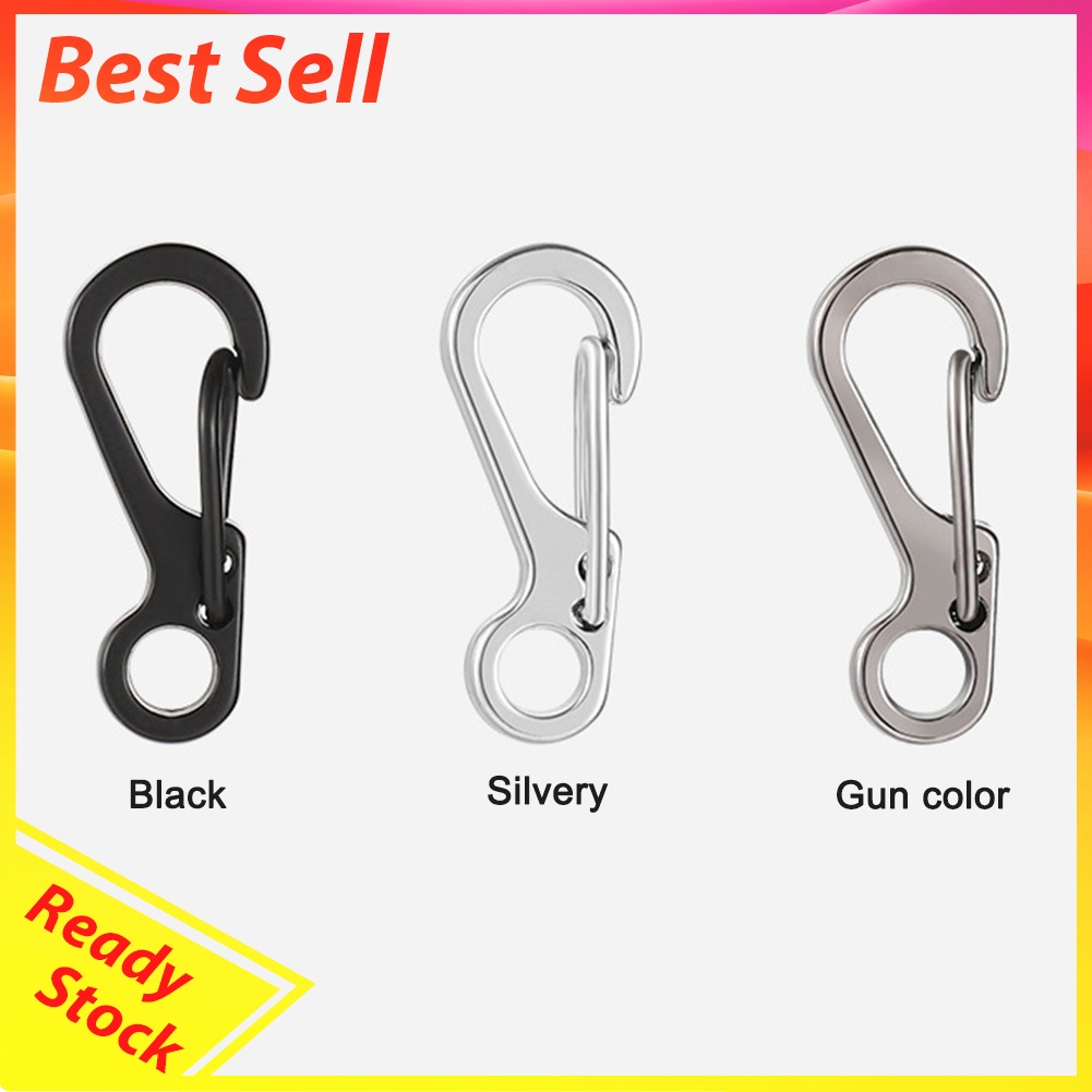 5x Outdoor Carabiner Quick Hanging Key Chain Spring Hook Molle Clasp Buckle