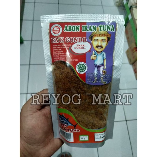 

ABON IKAN TUNA PAK GONDO ORIGINAL 100 GRAM TERBARU 2021 HALAL