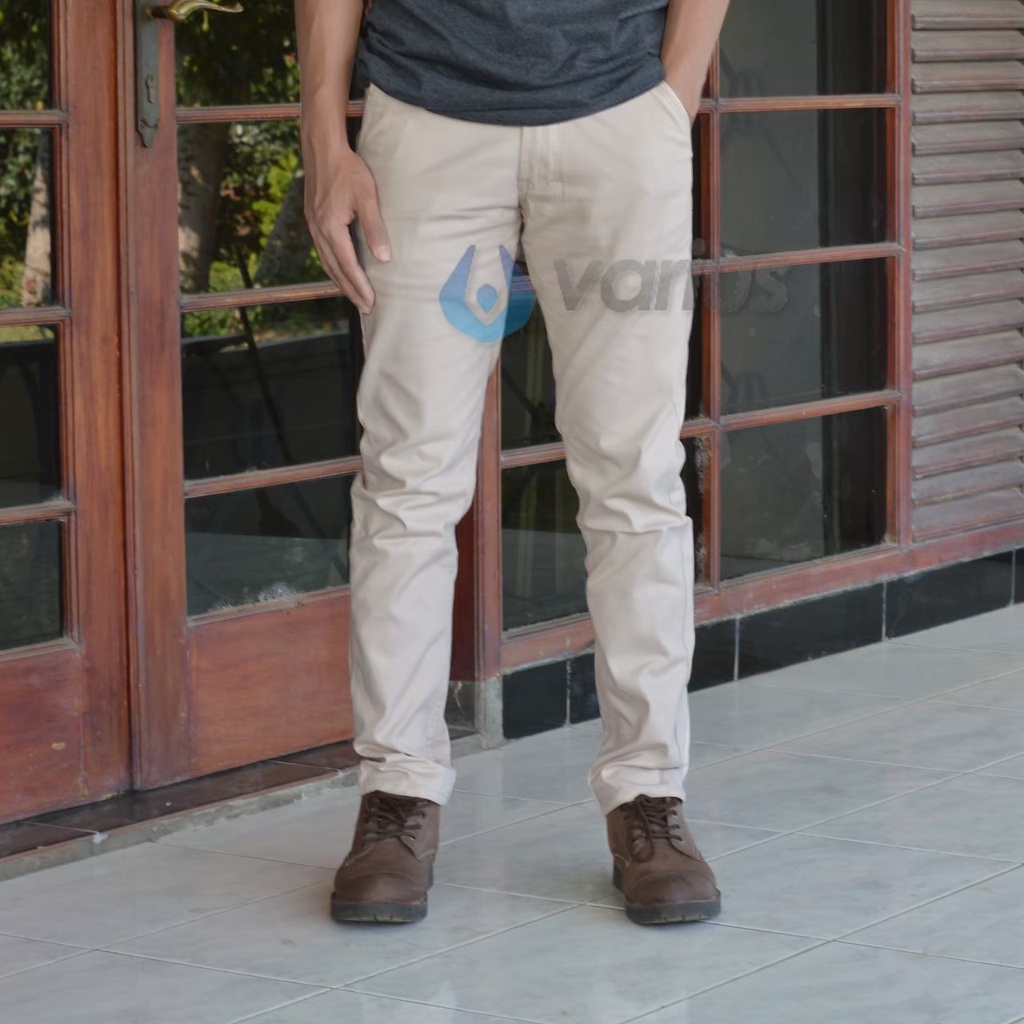 Varuis Heritage - Celana Chino Panjang Pria Slimfit Katun Strecth Twill Melar Original Premium Distro COD