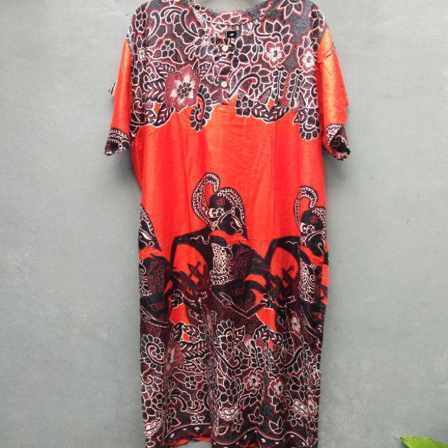  Daster  batik jumbo wayang baju  tidur wanita termurah 