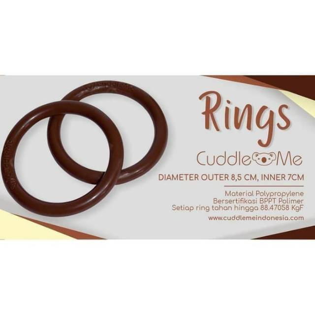 CUDDLEME 2pcs Ring untuk Cukin Gendongan Kain Jarik Ring Sling