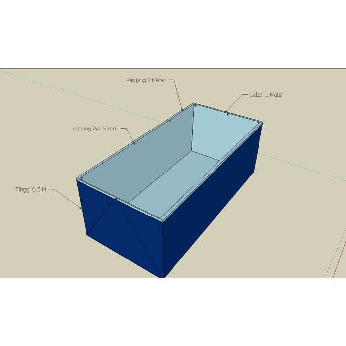 Terpal Kolam Lele 8 X 3 X 0 5 Meter Terpal Kolam 8x3x0 5 Meter Shopee Indonesia