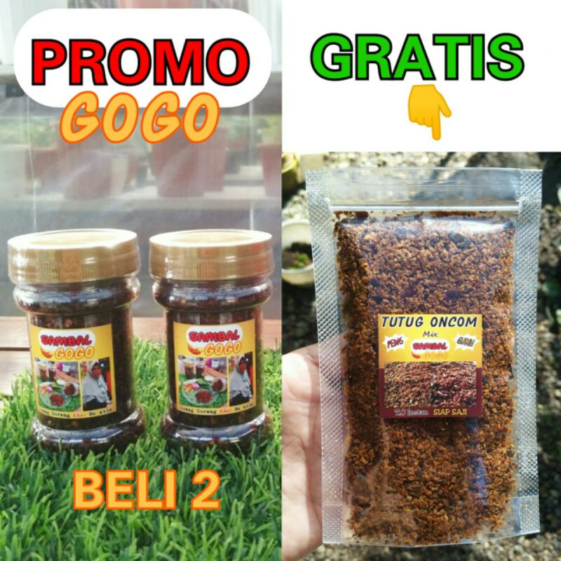 

PROMO SALE !! Sambal GOGO Goang Goreng Sekali Tabur Ogah Kabur - Sambal Khas Jawa Barat Tasikmalaya - Sambal Awet Tanpa Pengawet - WAJIB COBA Bukan Bon Cabe Sambal Toples 150ml Penambah Nafsu Makan