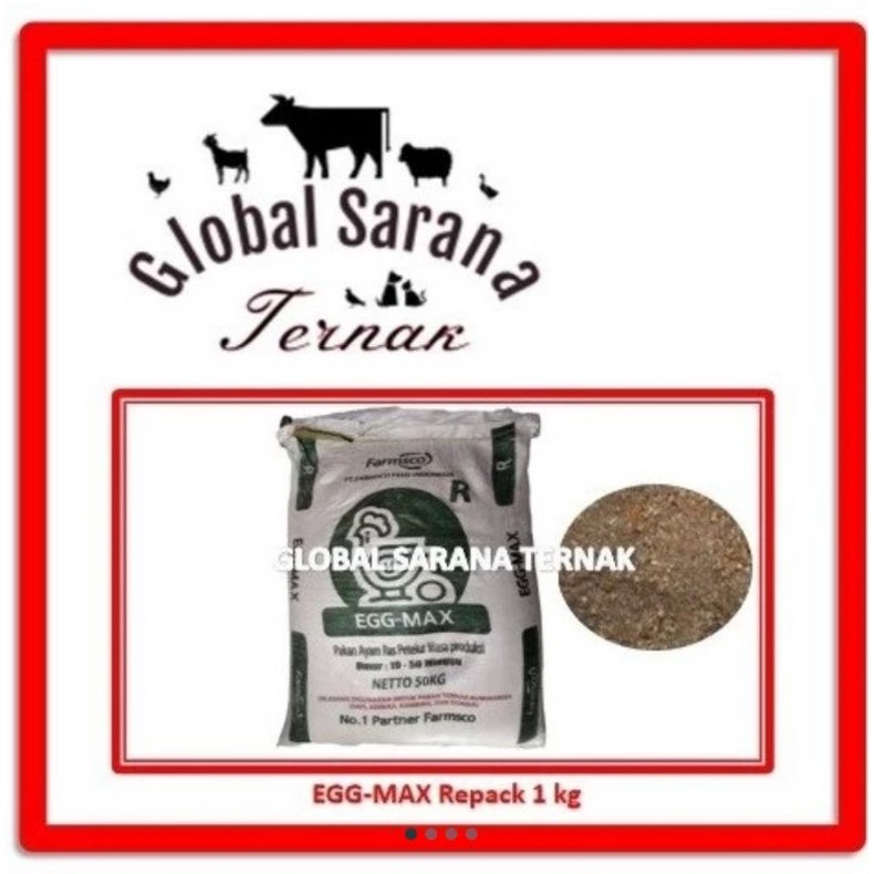 Pakan Ayam Petelur / Layer (EGG-MAX FARMSCO) Repack 1 kg
