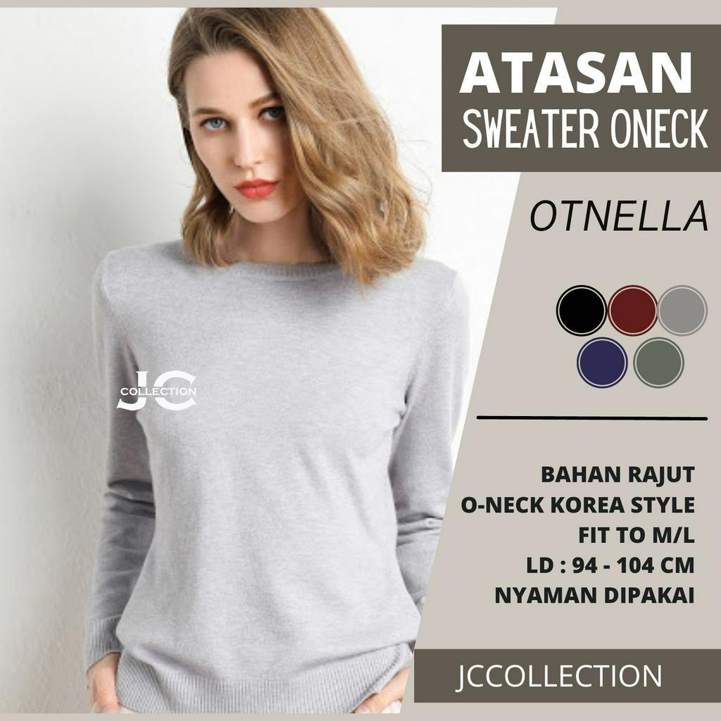 Sweater Rajut Wanita Leher O Wanita Knitting Oneck  - JCCollections