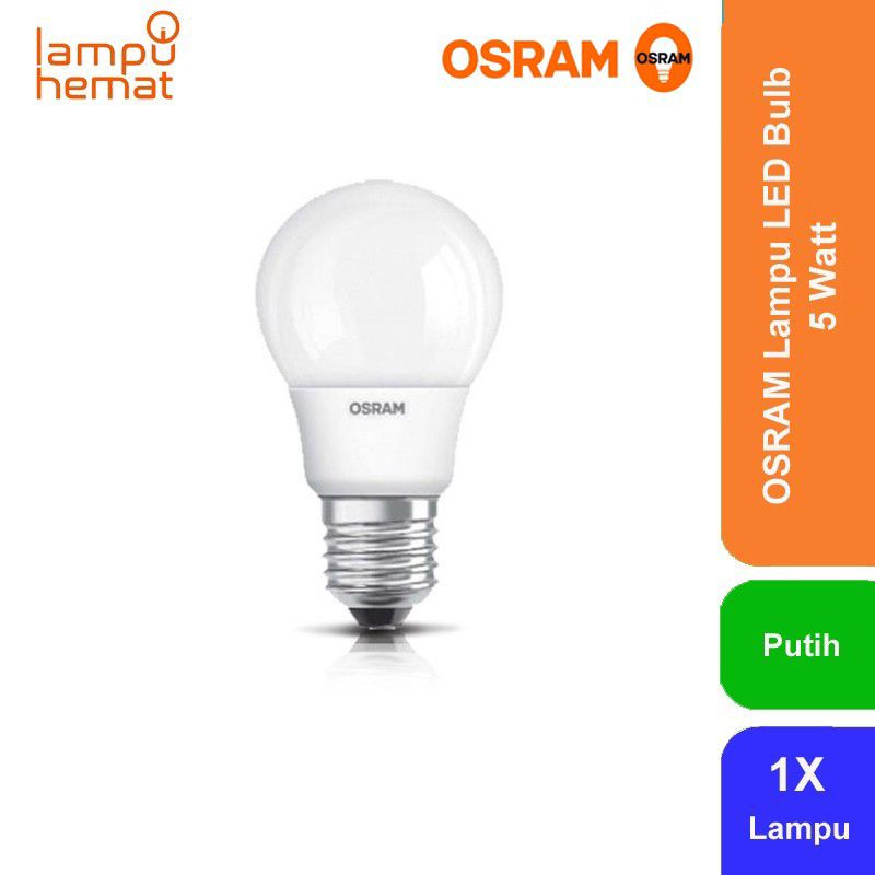 Osram lampu led 5 watt putih  1 pcs original