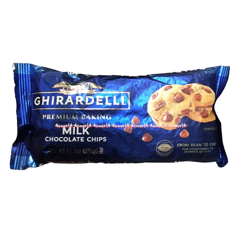 Ghirardelli Premium Baking Milk Chocolate Chip 326gr Choco Chip Coklat Cip Cokelat Tabur Untuk Kue Cookies Girardeli Ghirardeli