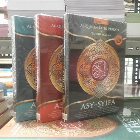 MUSHAF QURAN LATIN PER KATA &amp; TAJWID WARNA ASY SYIFA A5 HC - AL FATIH