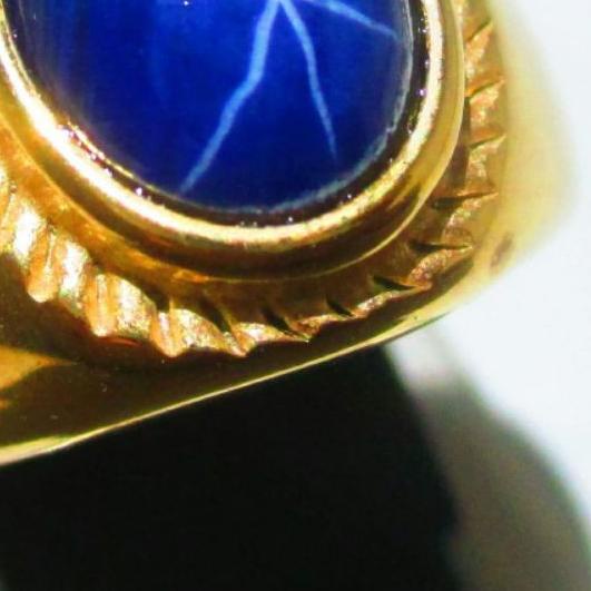 CINCIN ROYAL BLUE STAR SAPPHIRE CORUNDUM LAB CREATED